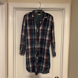 Plaid dress size small